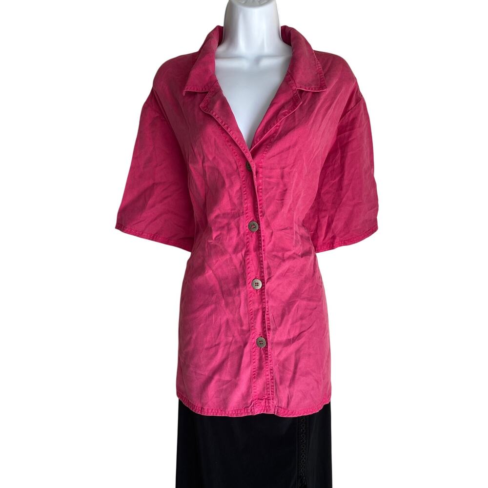 VTG David Dart Women's Plus Size 3X Office Barbie Professor Button Up Blouse USA